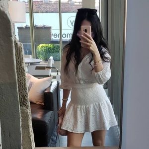 Sabo skirt eyelet cotton dress